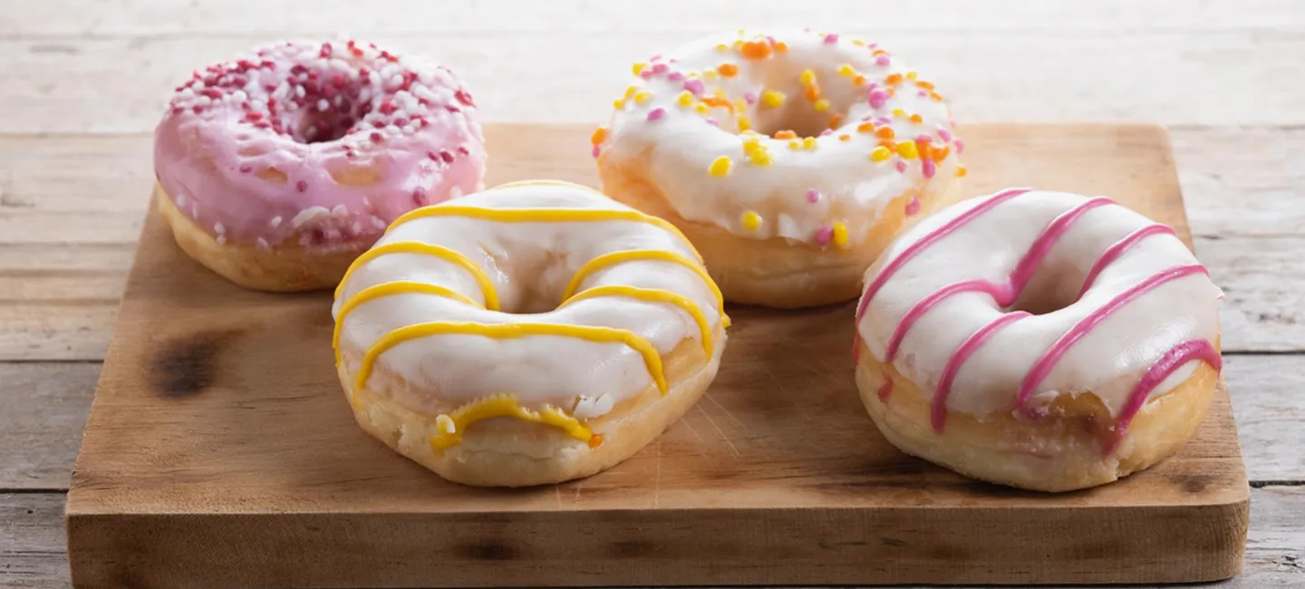Variedad de donas Glasea